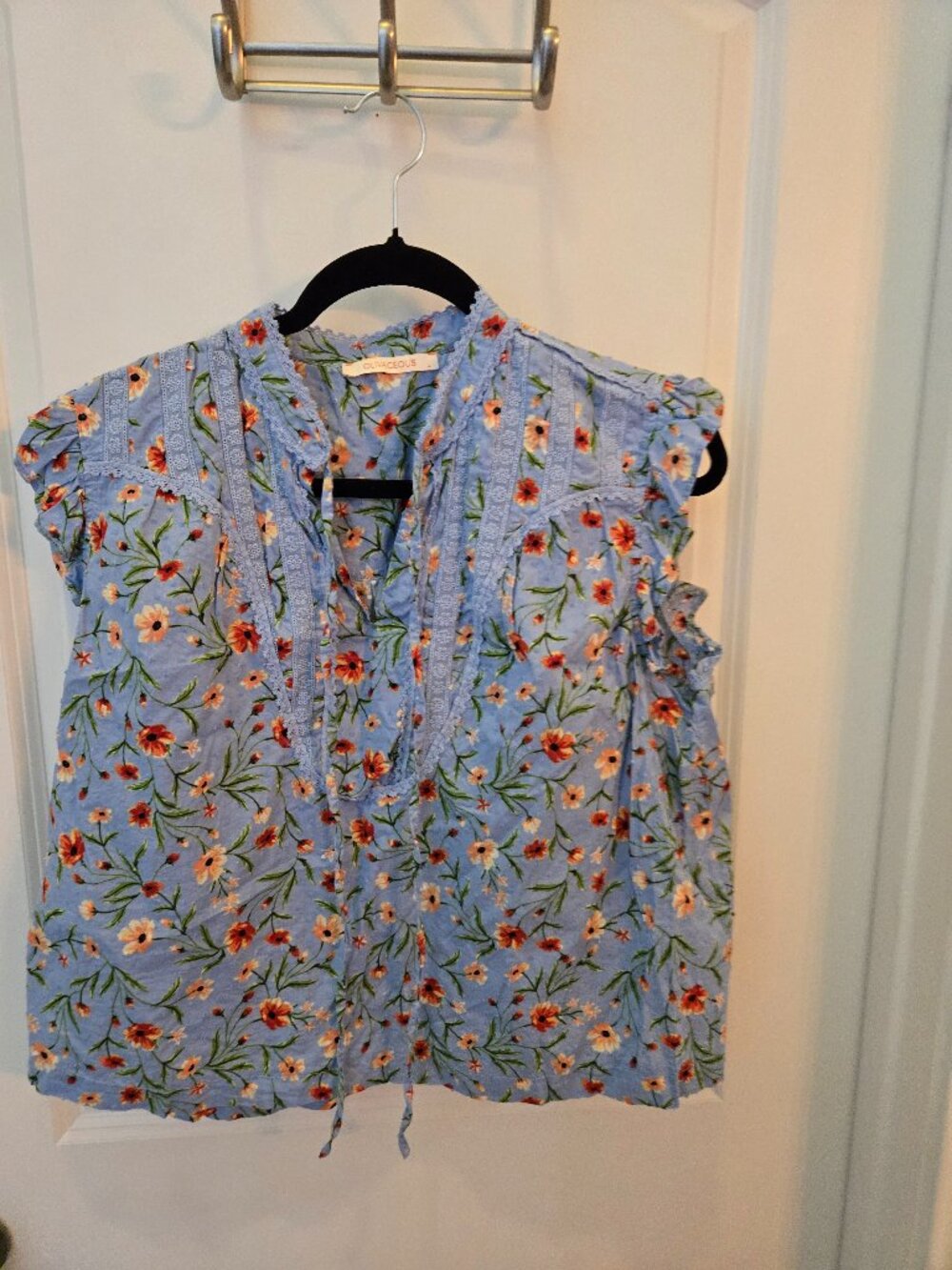 Olivaceous size large blouse